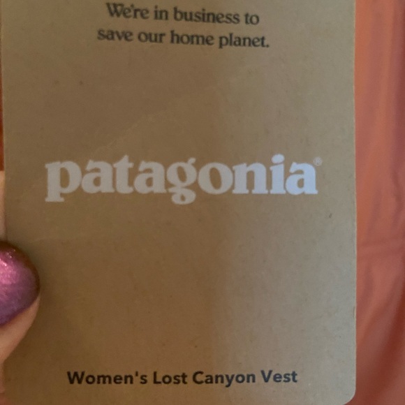Pantagonia Lost Canyon Vest in Sienna Clay- XL. NWT - Picture 3 of 5